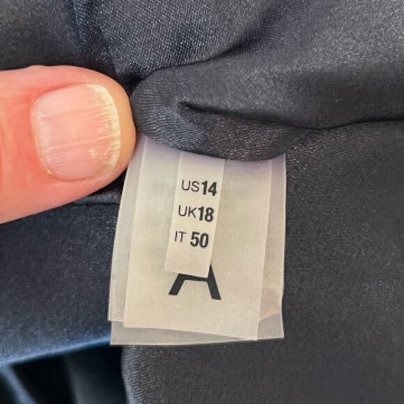 Elie Tahari Black Wool Pencil Skirt - Size 14 - Picture 6 of 9